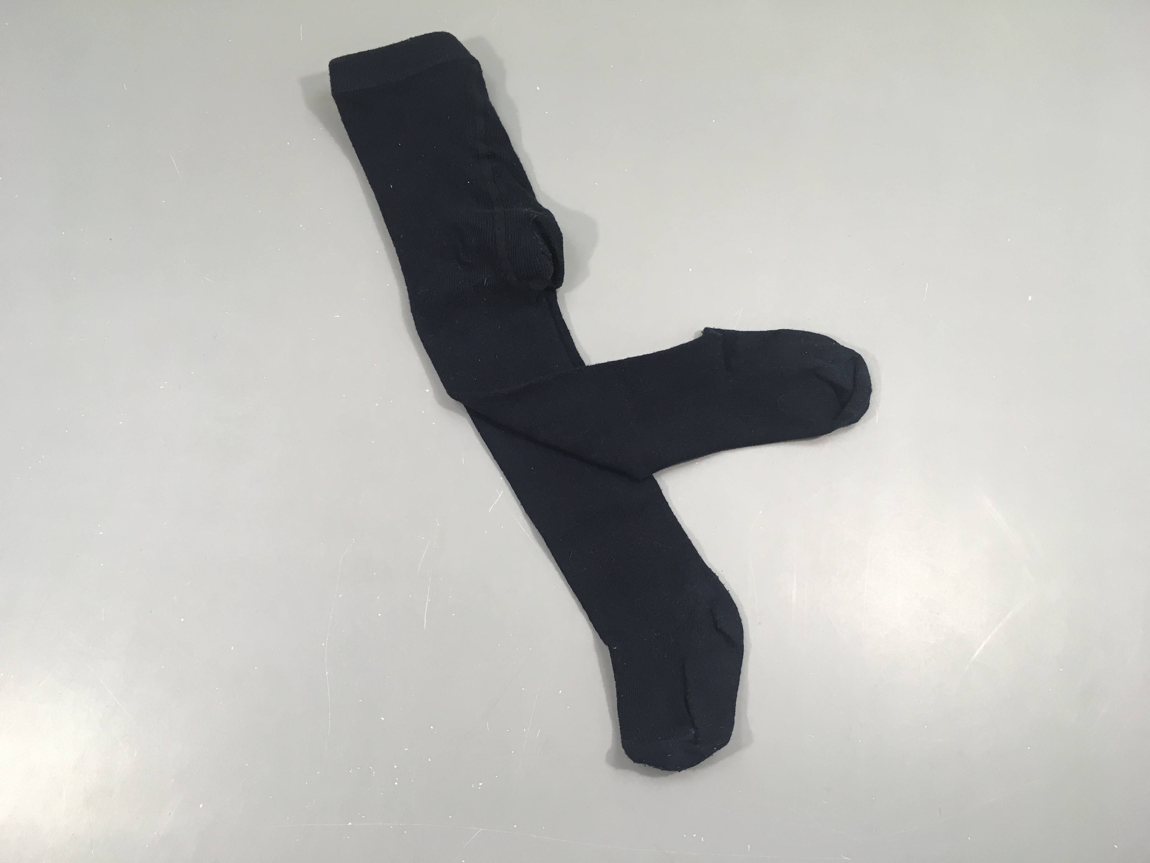 Collants bleu foncé qques boulochés