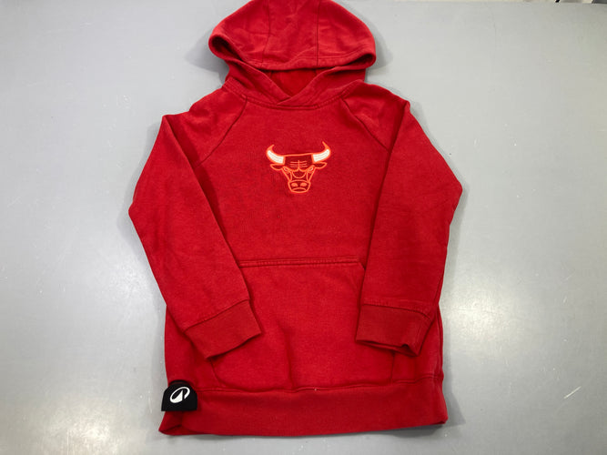 Sweat capuche rouge logo Chicago Bulls, NBA, moins cher chez Petit Kiwi