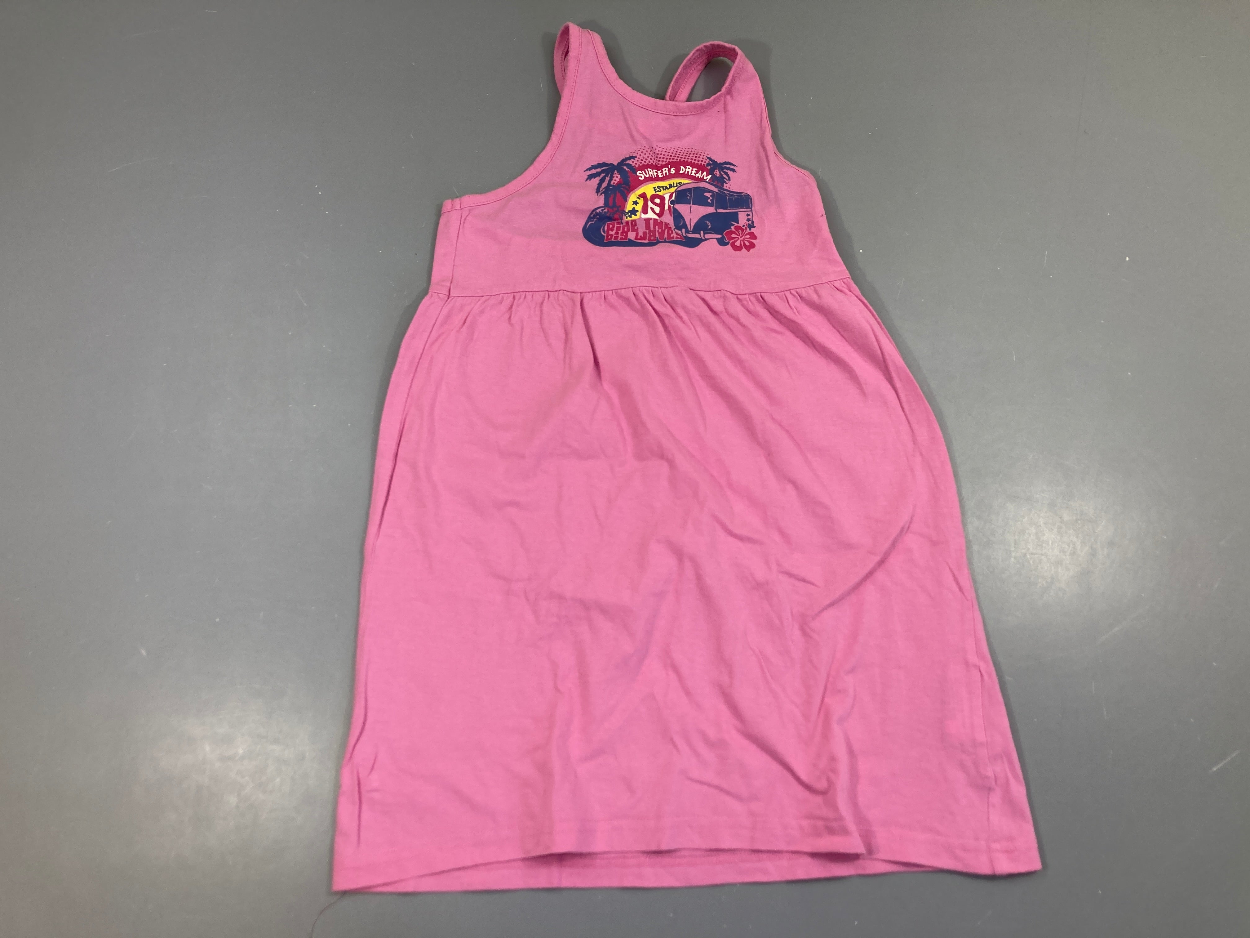 Robe dos nu jersey rose surfer's dream