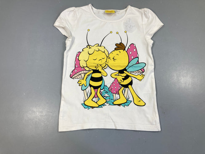 T-shirt m.c blanc Maya l'abeille, moins cher chez Petit Kiwi