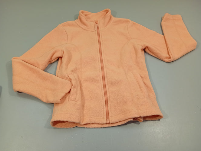 Polar zippé saumon, moins cher chez Petit Kiwi