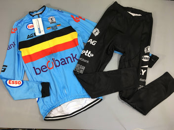 Maillot de cyclis.me, haut et bas, Bio Racer Belgian Cycling Coolmax Invistat 3XL