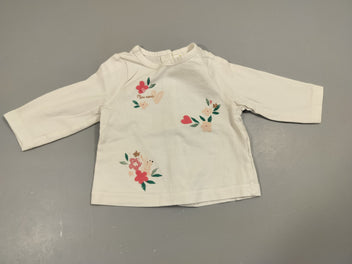 T-shirt m.l fleurs, coeurs,... 