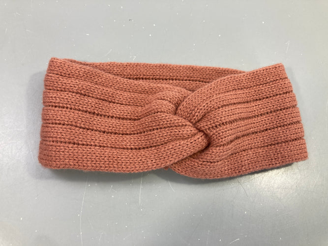 Bandeau tricot terracotta noué, moins cher chez Petit Kiwi
