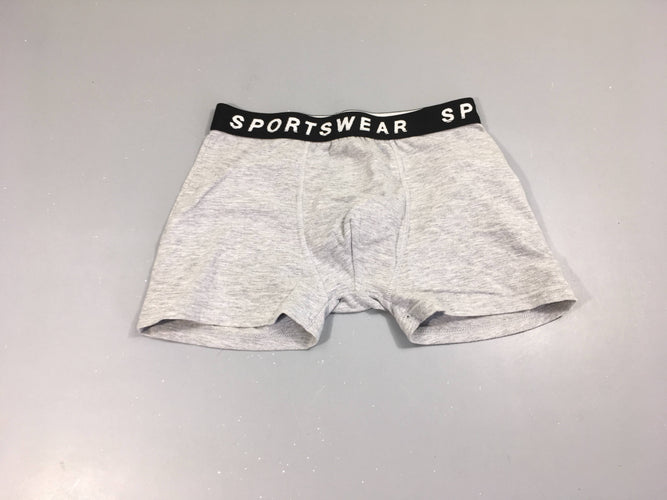 Boxer gris chiné Sport, moins cher chez Petit Kiwi