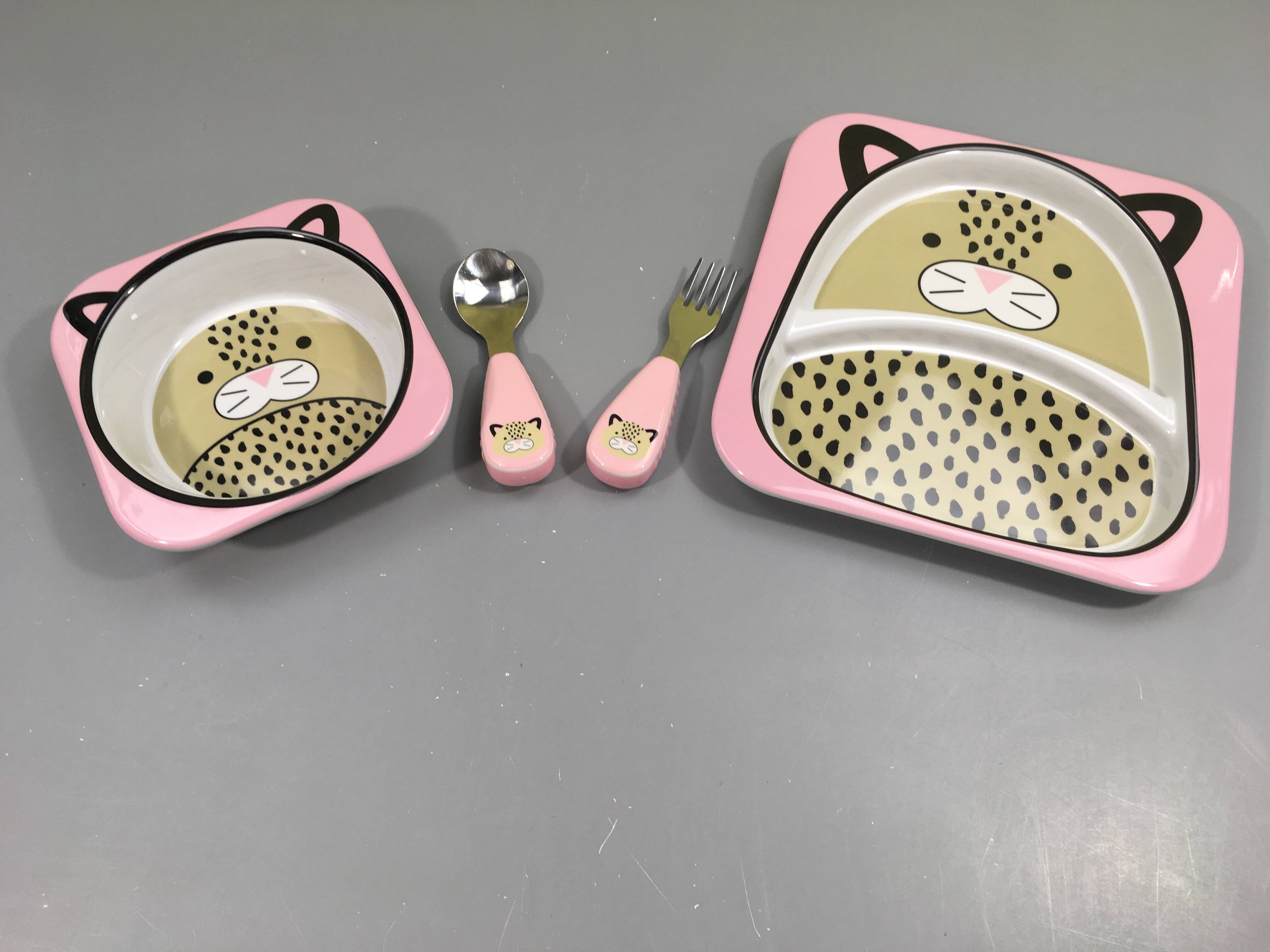 Assiette + bol + Cuillère et Fourchette Skip Hop Zoo Félin