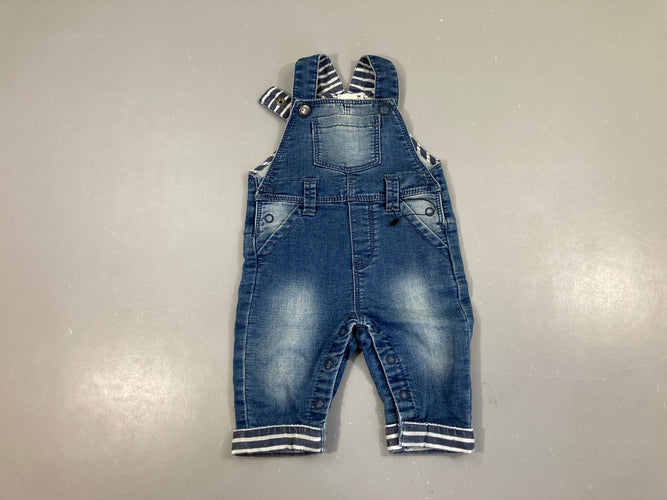 Salopette Denim à revers, moins cher chez Petit Kiwi