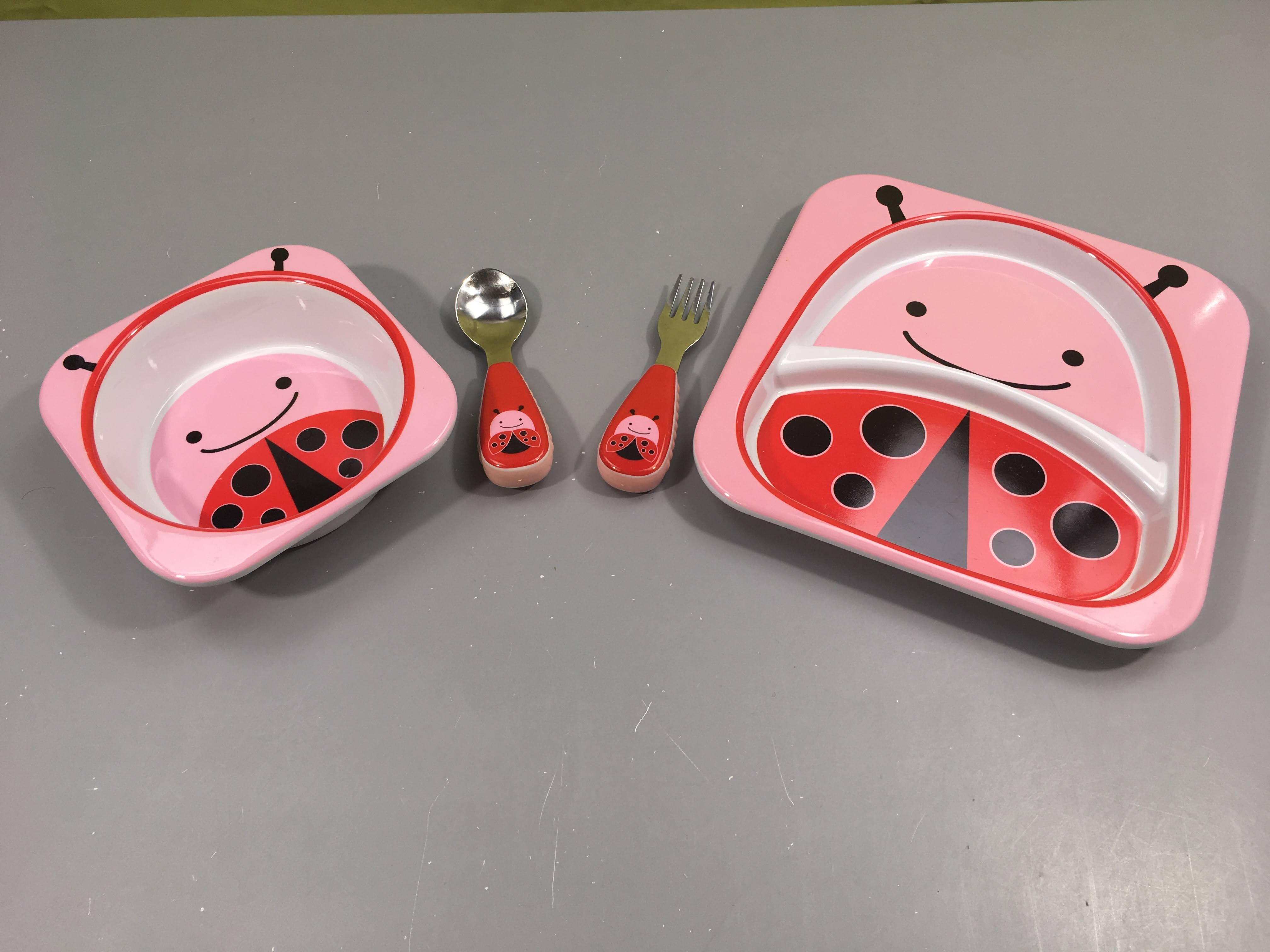 Assiette + bol + Cuillère et Fourchette Skip Hop Zoo Coccinelle