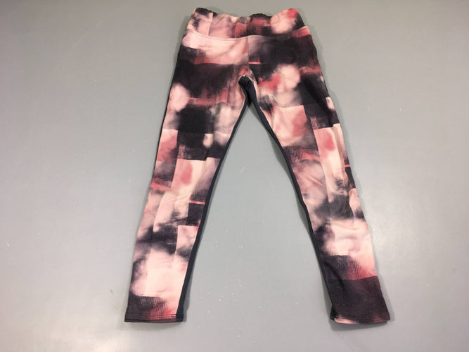 Legging de sport gris/rose, moins cher chez Petit Kiwi