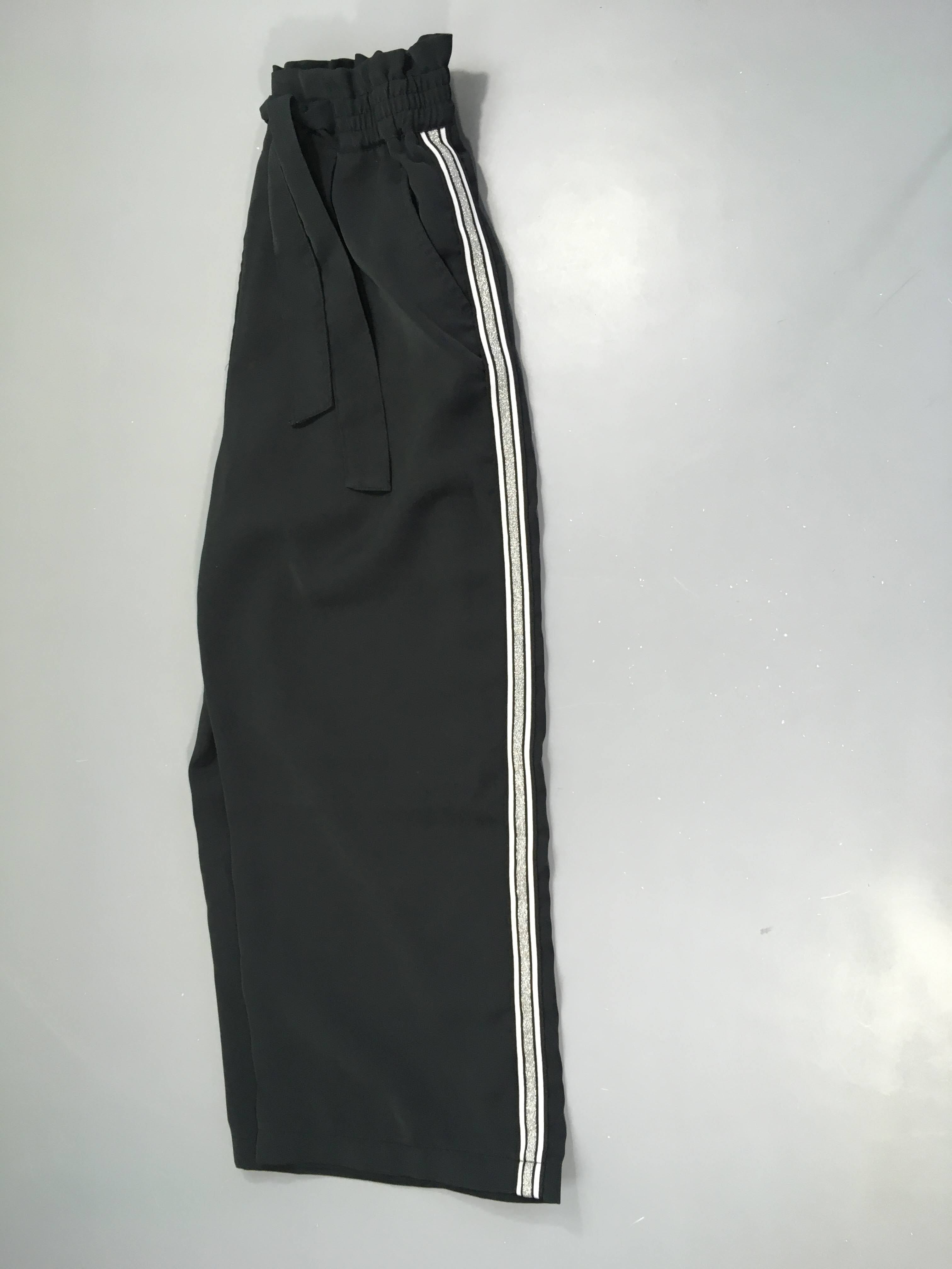 Pantalon large voile noir