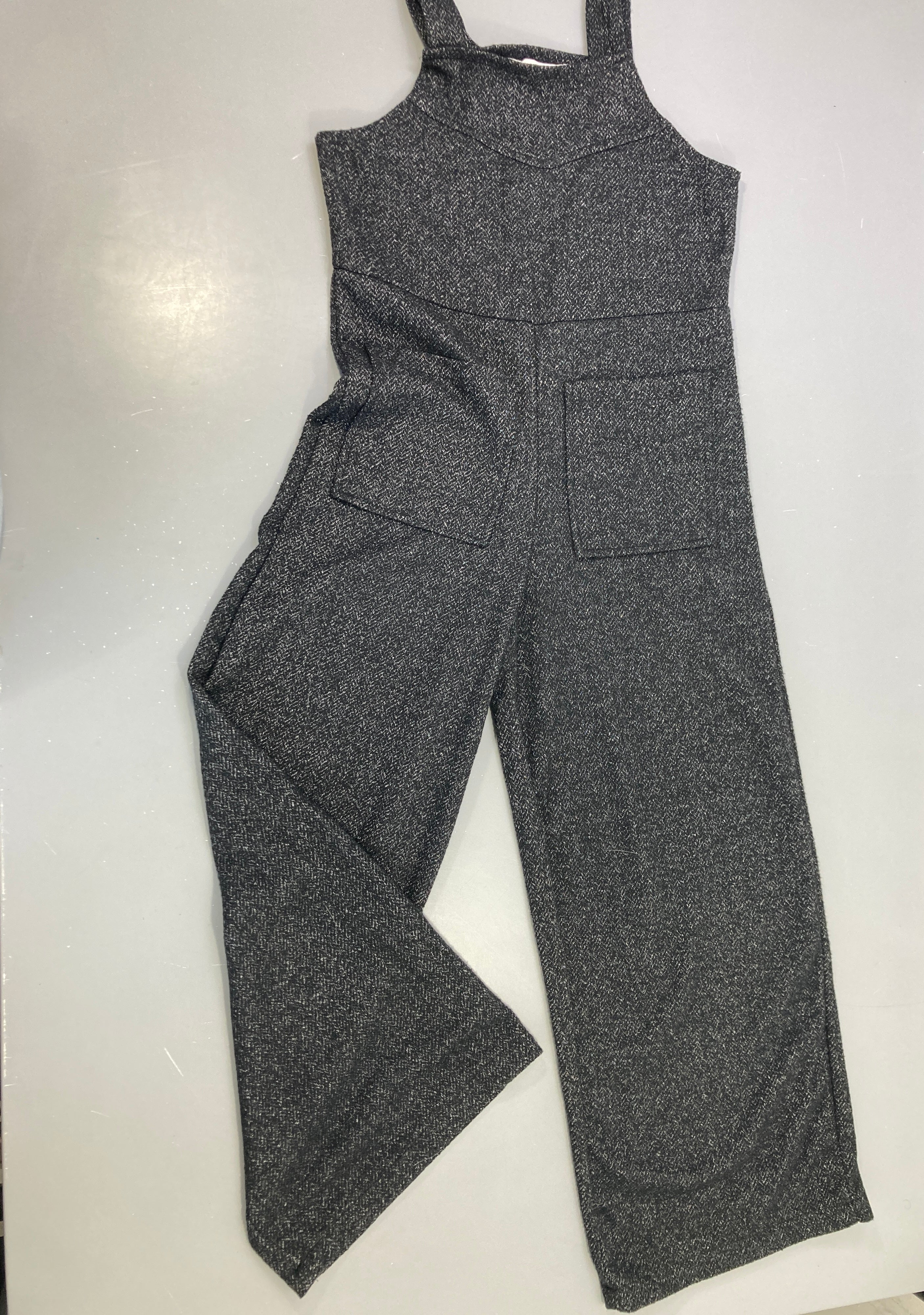 Combinaison pantalon s.m gris chiné style tweed