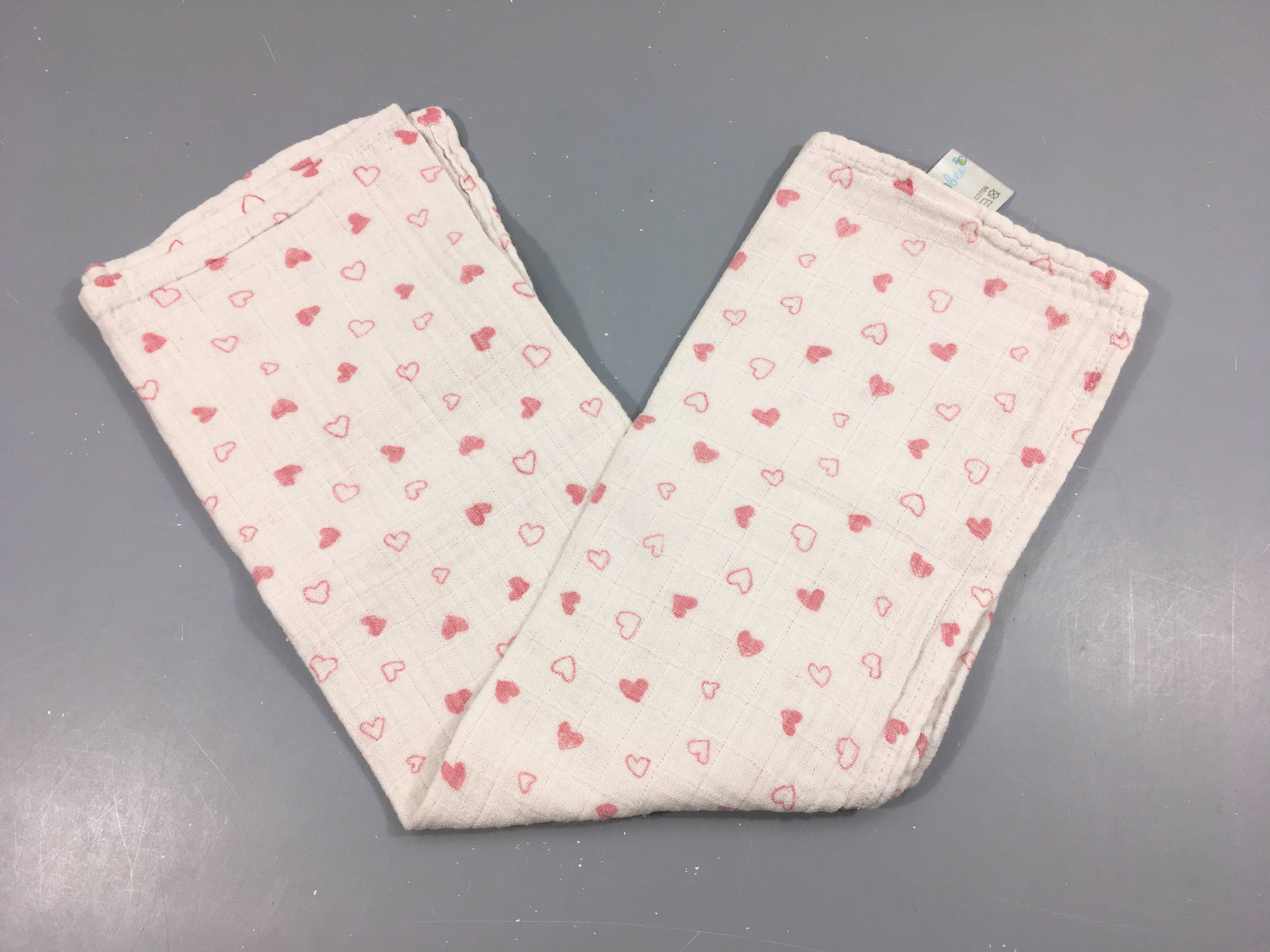 Tétra blanc coeurs roses