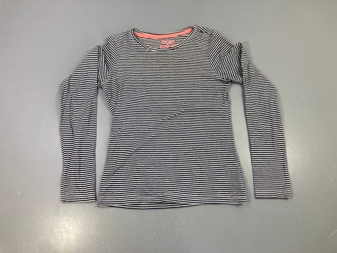 T-shirt m.l rayé marine et blanc, moins cher chez Petit Kiwi