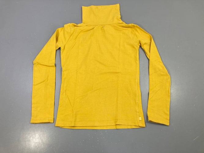 T-shirt m.l col roulé jaune moutarde papillon argenté col, moins cher chez Petit Kiwi