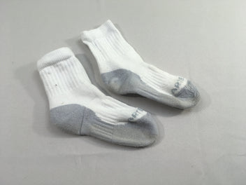 Chaussettes de sport blanc-gris Artengo 31-34