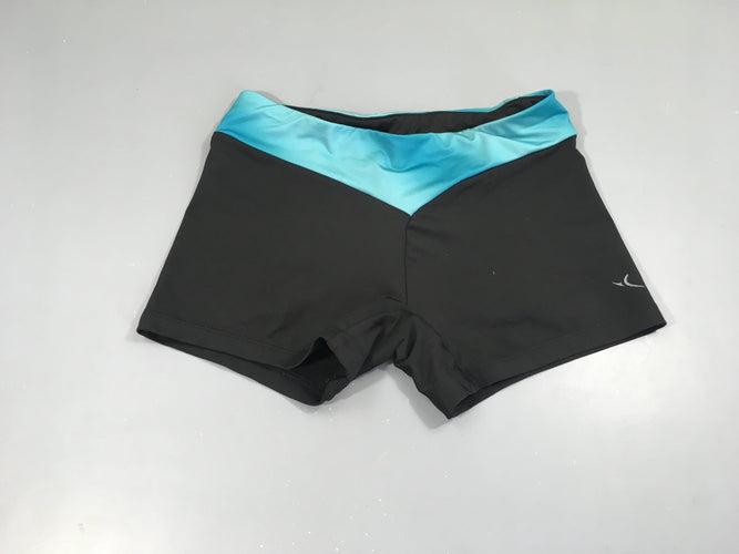 Short de danse/gym noir turquoise, moins cher chez Petit Kiwi