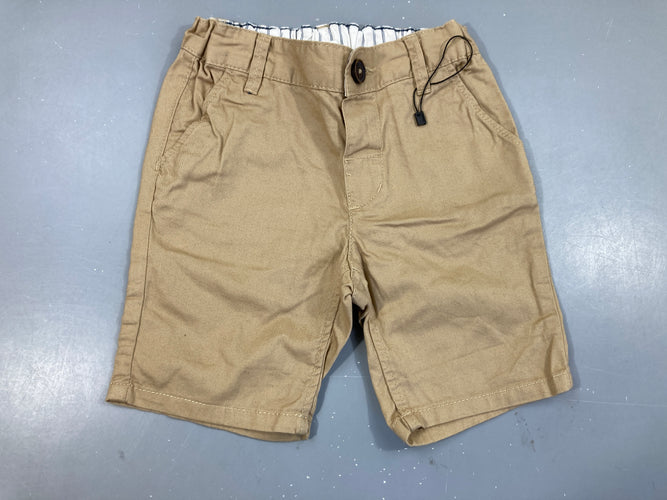 Bermuda beige, moins cher chez Petit Kiwi