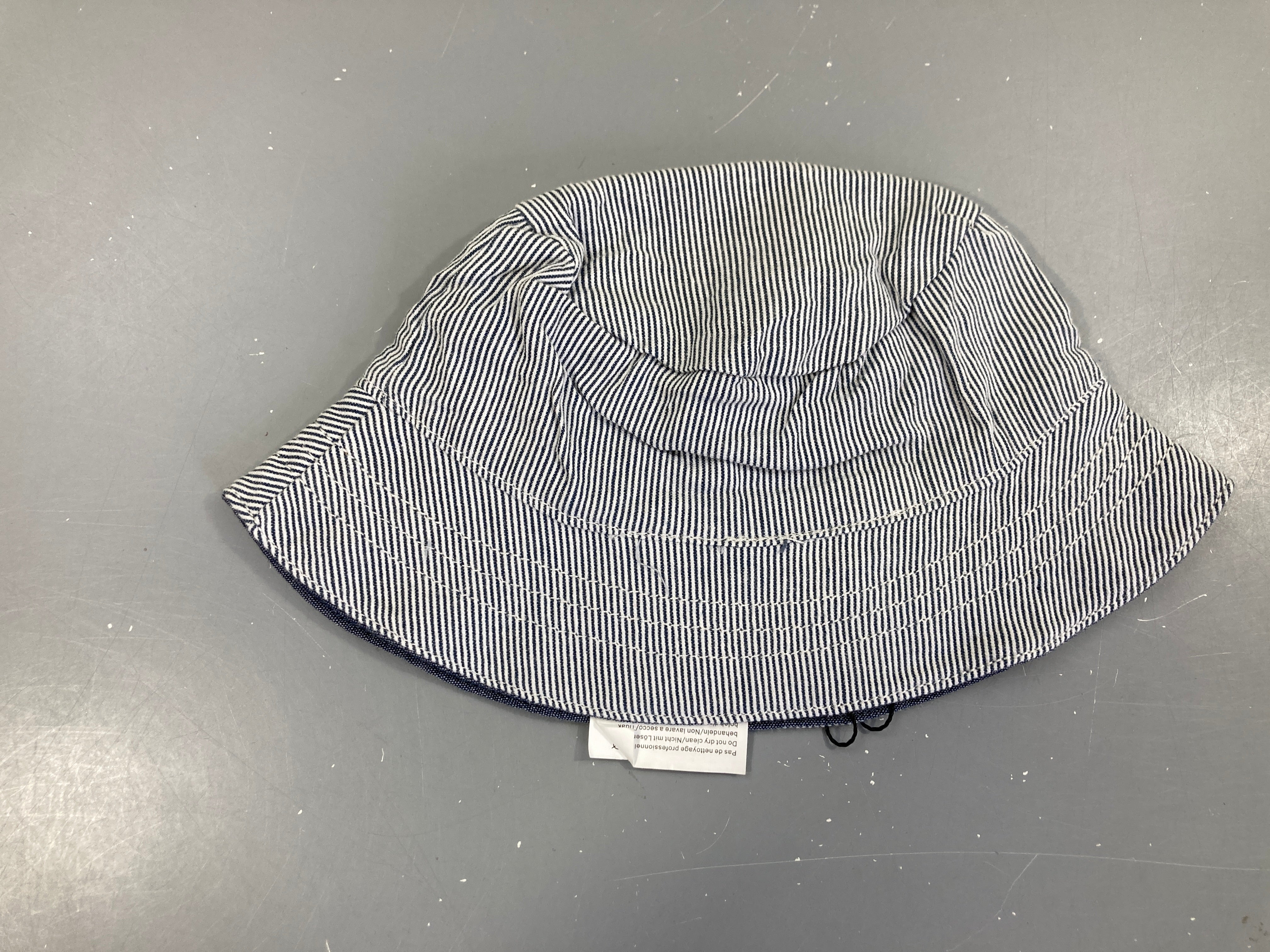 Chapeau ligné gris-bleu Cadet Rousselle