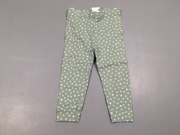 Legging bleu fleurs