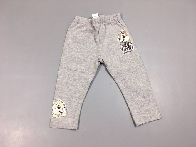 Pantalon jersey gris chiné Tic tac, moins cher chez Petit Kiwi