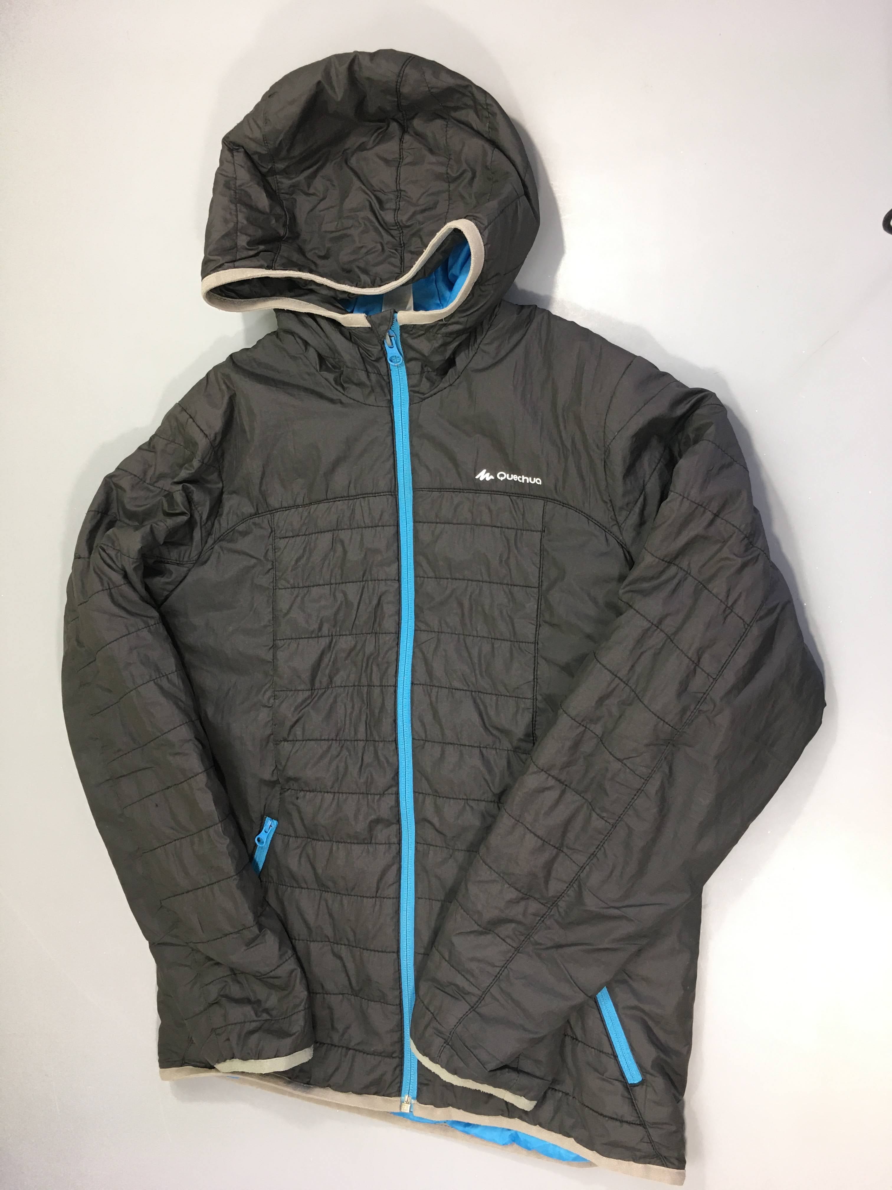 Doudoune light noir à capuche