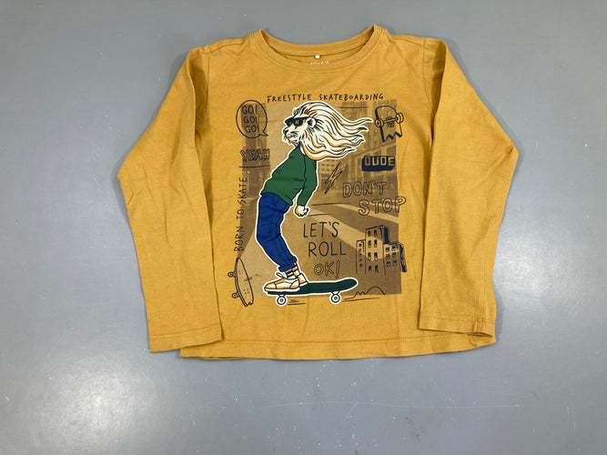 T-shirt m.l ocre Freestyle Lion, moins cher chez Petit Kiwi