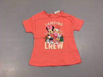 T-shirt m.c rose Camping, un peu bouloché