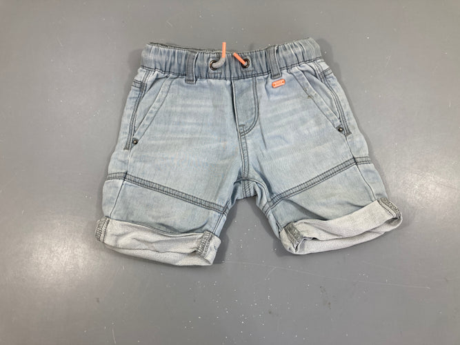 Short denim à revers Elastanne détendu haine, moins cher chez Petit Kiwi