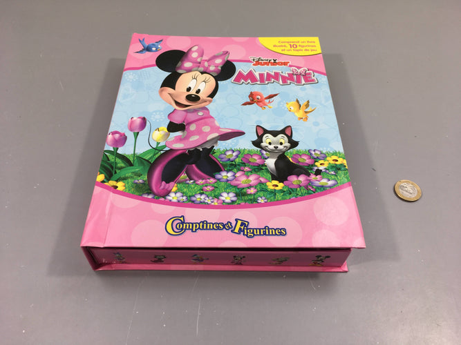 Livre Minnie comptinnes et figurines + poster + figurines, moins cher chez Petit Kiwi