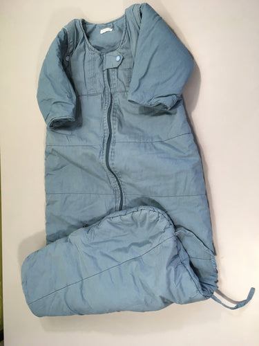 Sac de couchage bleu effet délavé 100cm, moins cher chez Petit Kiwi