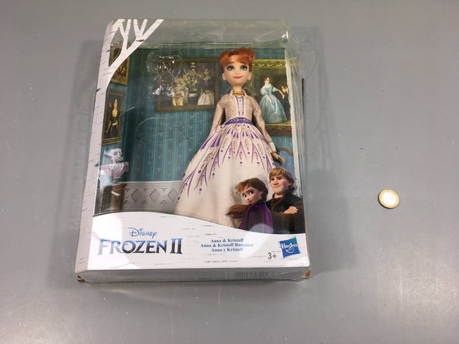 Poupée Anna reine des neiges neuve style Bar.bie, sans Kristoff, moins cher chez Petit Kiwi