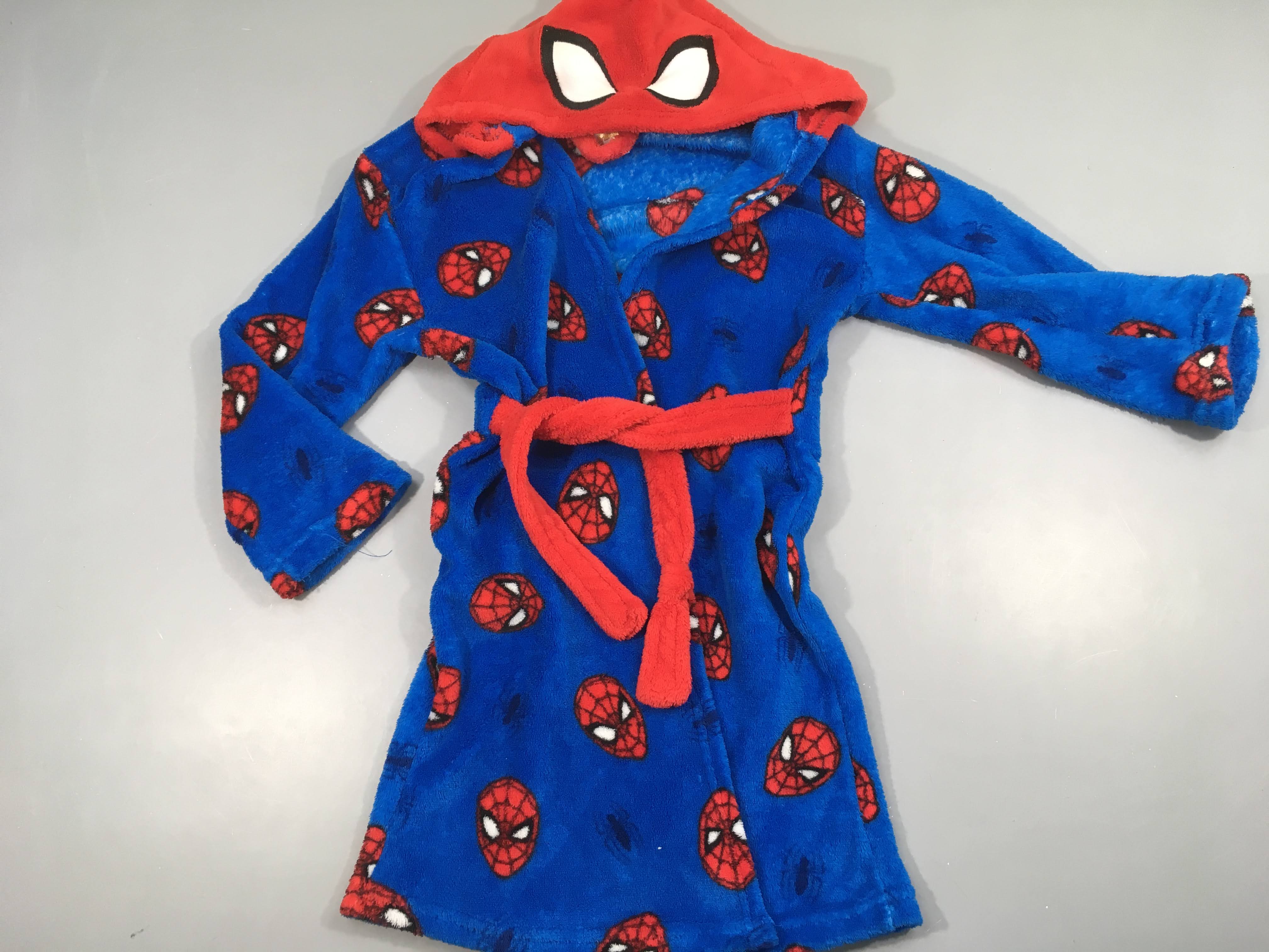 Peignoir velours Spiderman