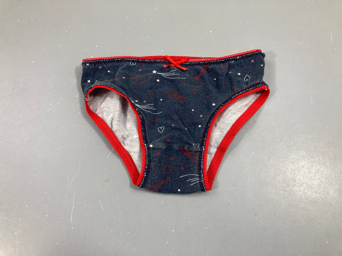 Culotte bleu foncé/rouge, moins cher chez Petit Kiwi