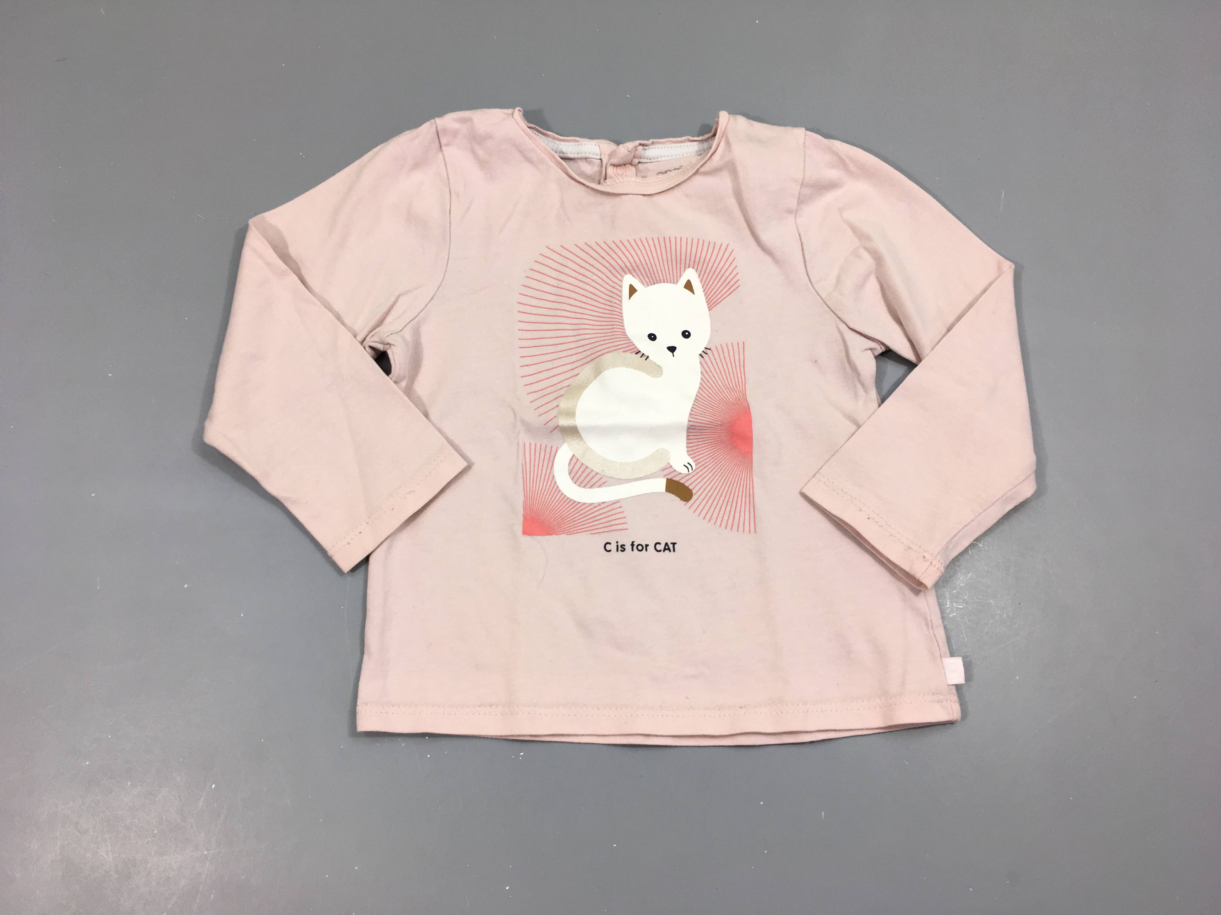 T-shirt m.l rose chat