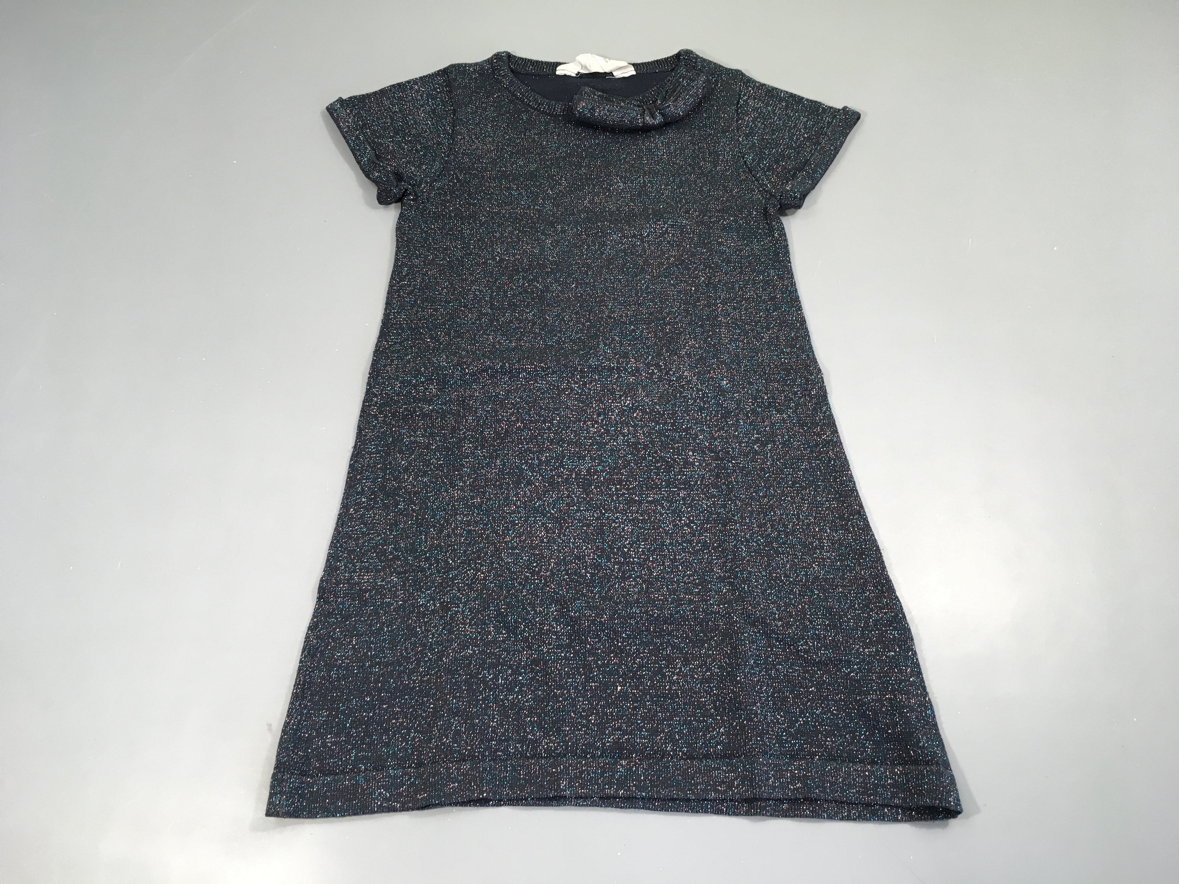 Robe m.c pull bleu marine irisé