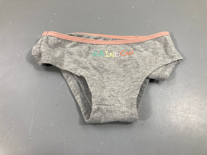 Culotte gris clair, rainbow, moins cher chez Petit Kiwi