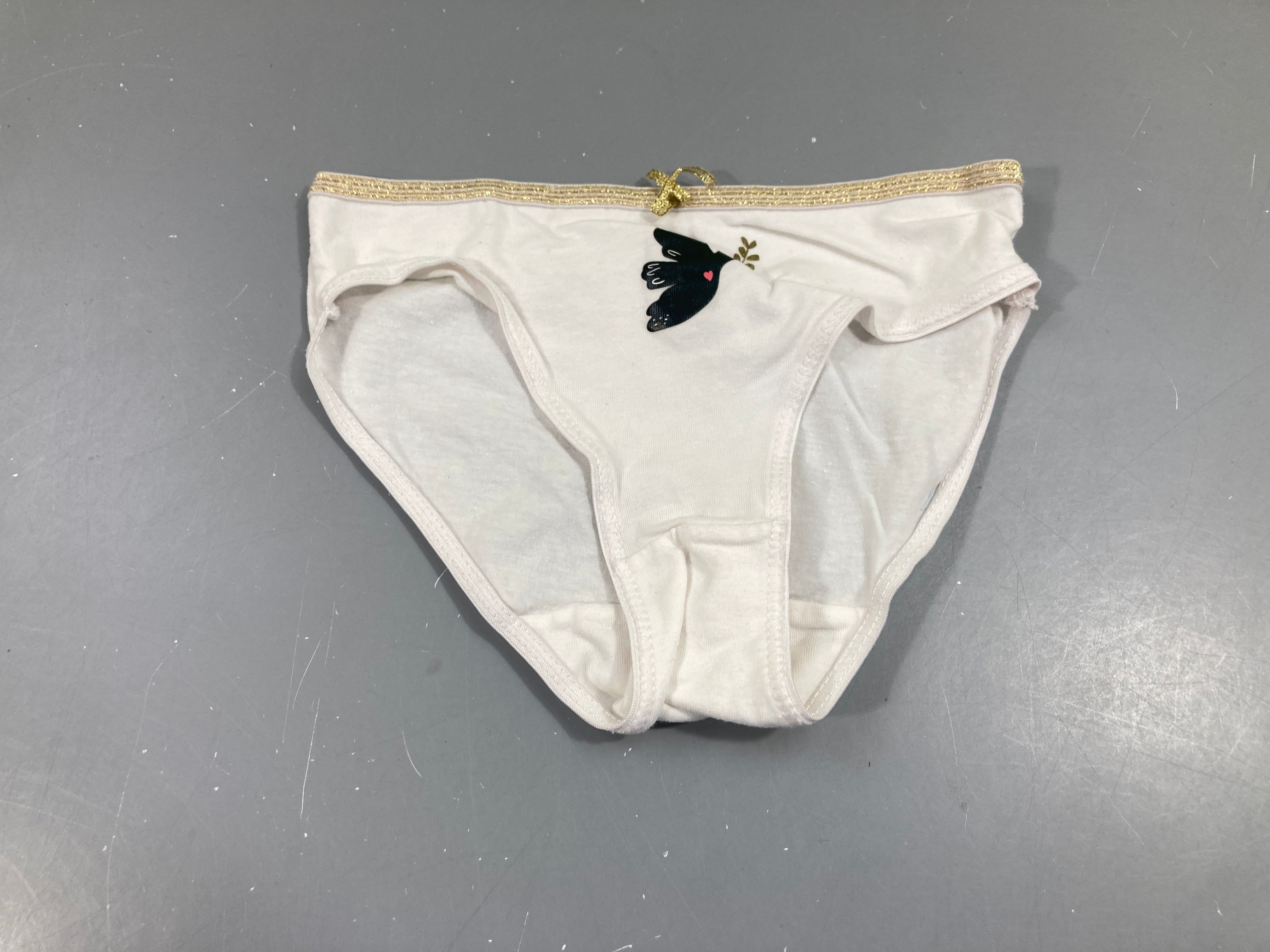 Culotte blanc/doré