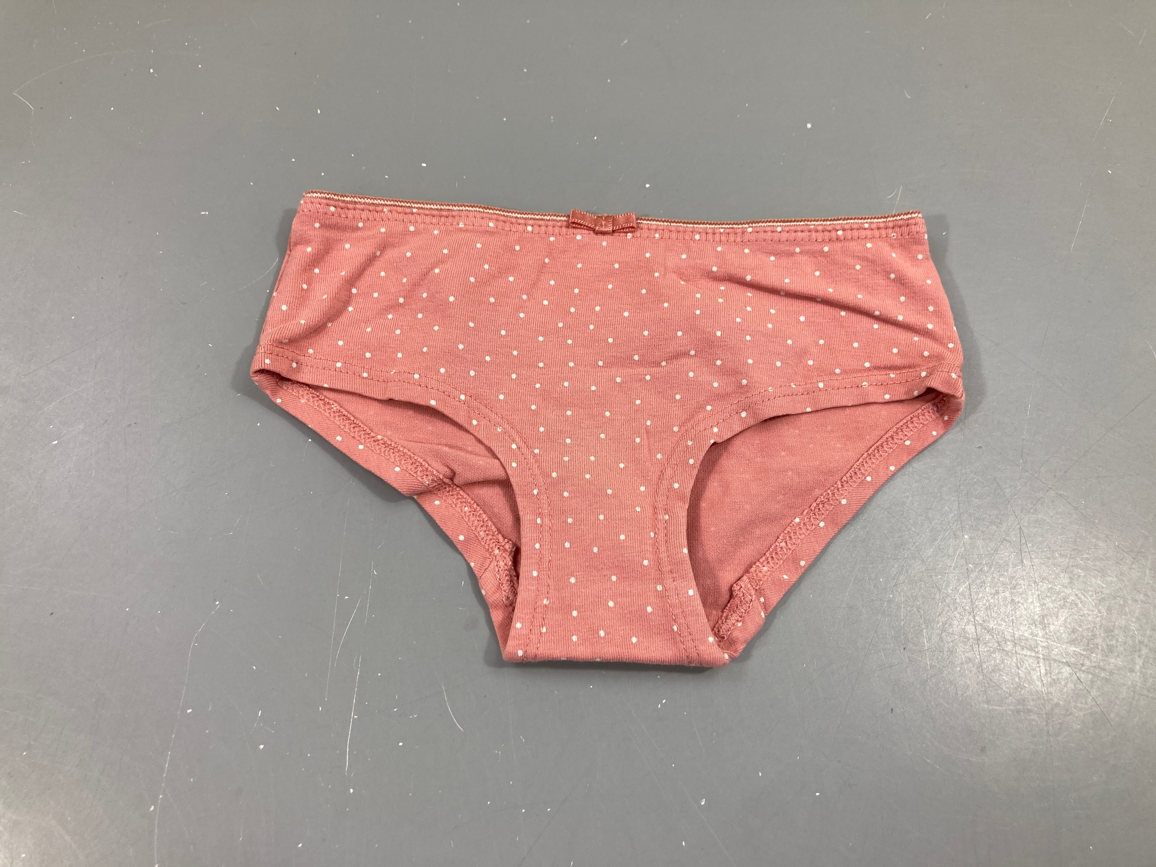 Culotte rose pois balncs