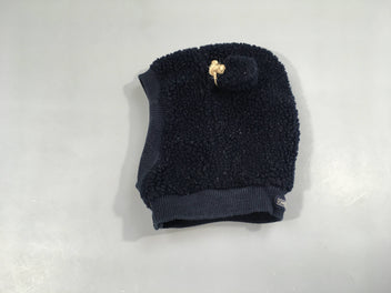 Bonnet teddy bleu foncé oreille 48-50cm