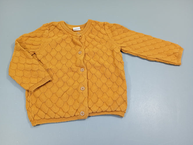 Gilet jaune moutarde, moins cher chez Petit Kiwi