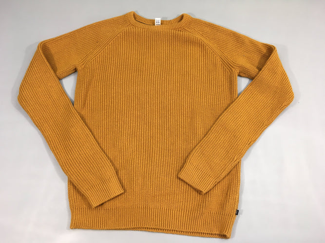 Pull mailles ocre, moins cher chez Petit Kiwi