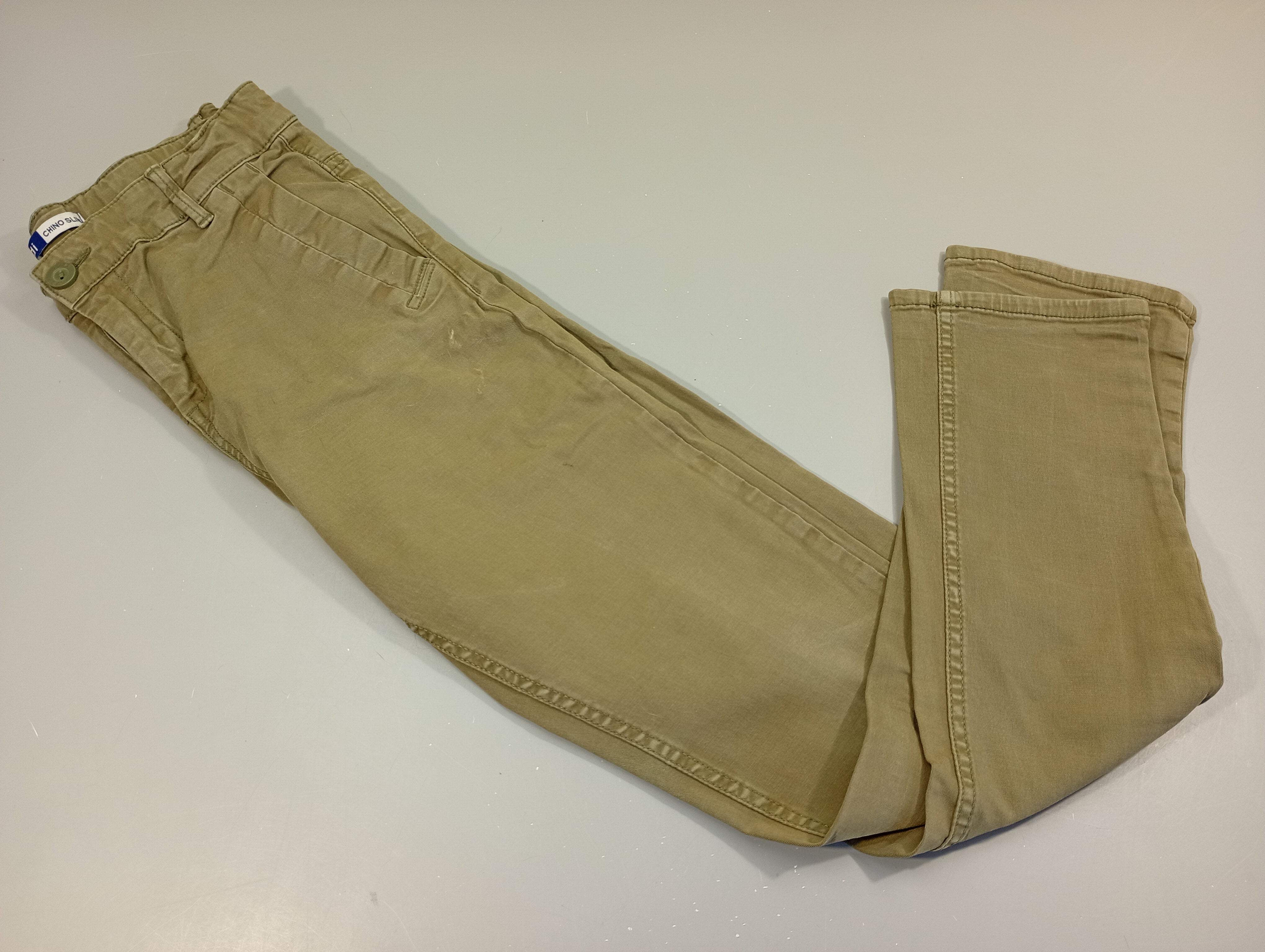 Pantalon chino toile kaki