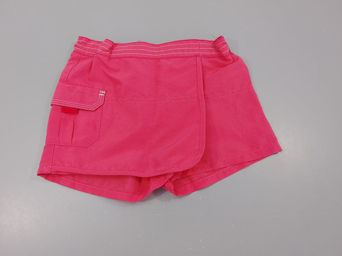 Jupe short rose, moins cher chez Petit Kiwi
