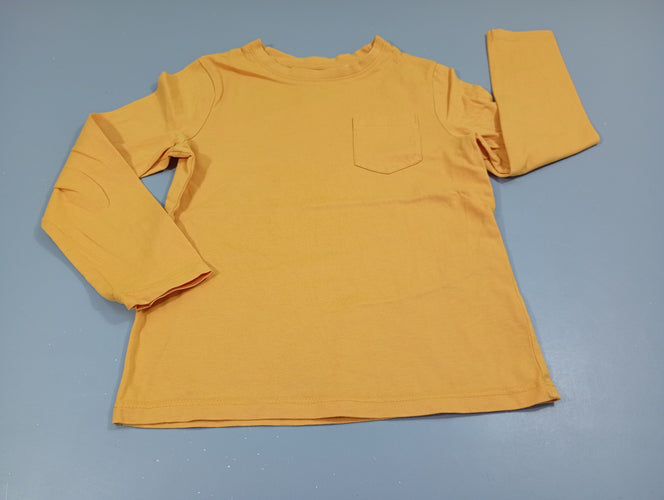 T-shirt m.l jaune, poche, moins cher chez Petit Kiwi