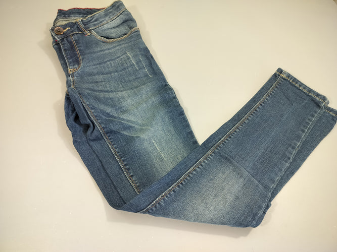 Jeans skinny, effet  erraillé, moins cher chez Petit Kiwi