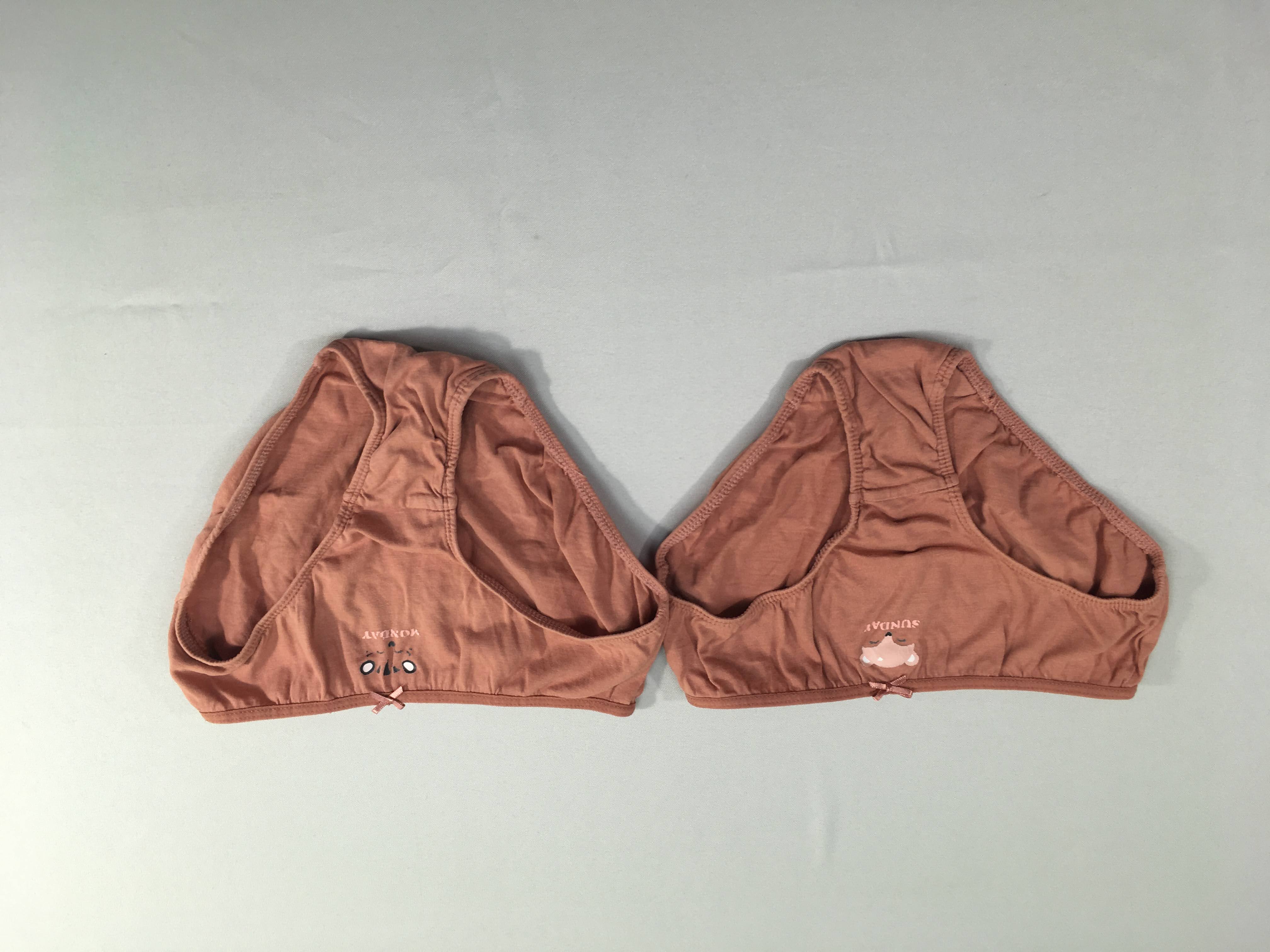 2 Culottes brunes noeuds