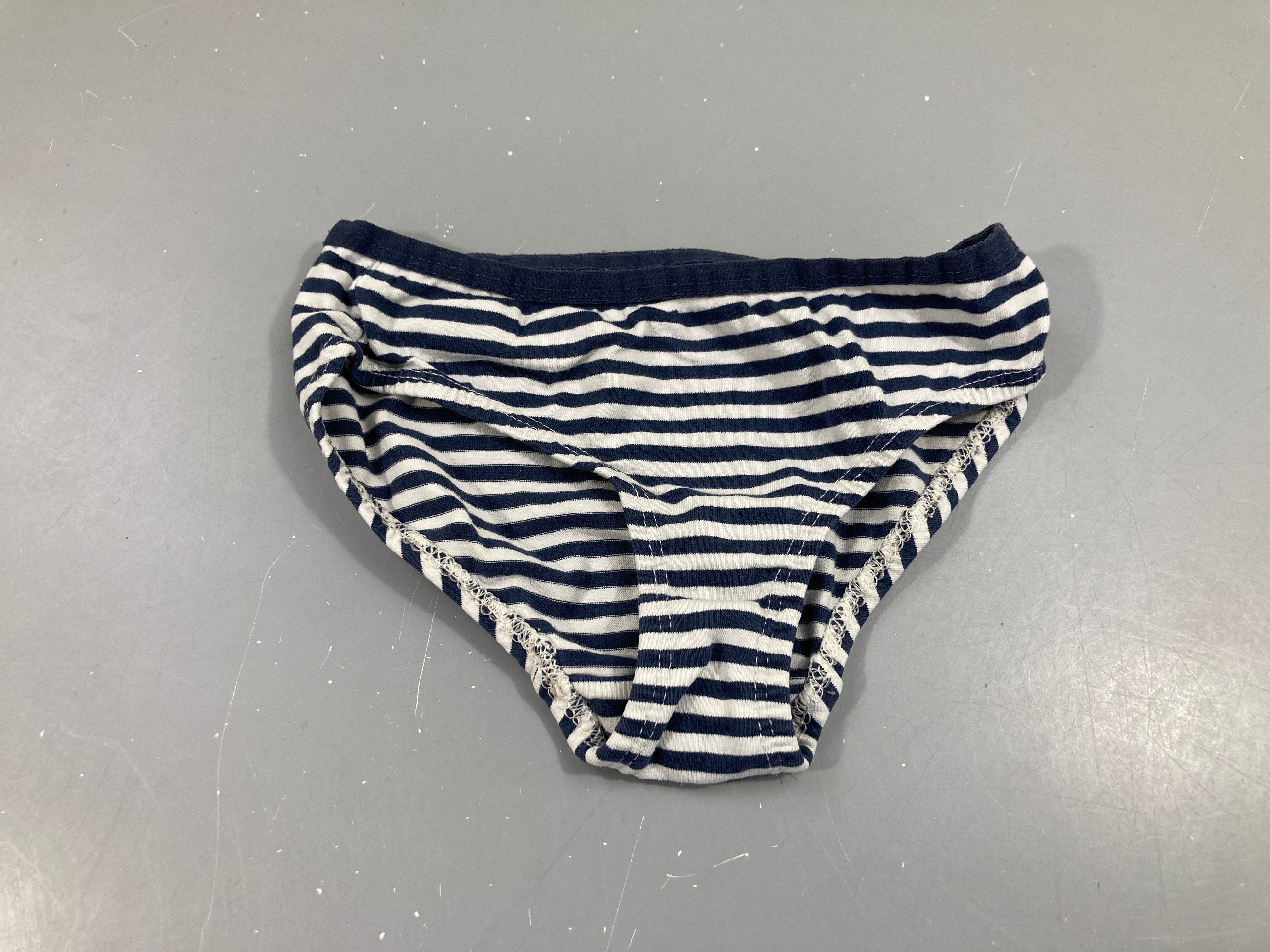 Culotte rayures bleu et blanc