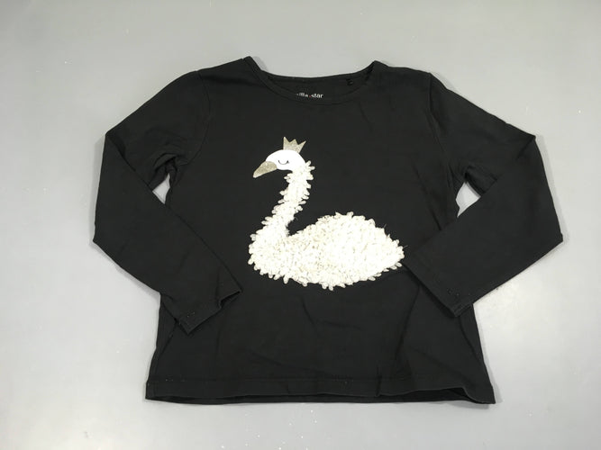 T-shirt m.l noir cygne tulle, moins cher chez Petit Kiwi