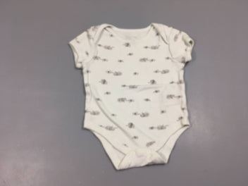 Body m.c blanc éléphants