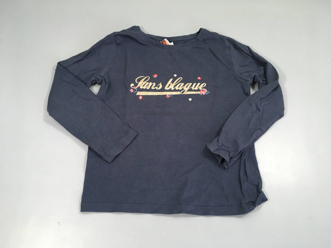 T-shirt m.l bleu marine sans blague, moins cher chez Petit Kiwi